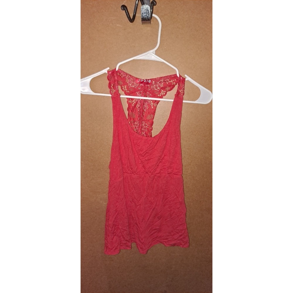 Josie By Josie Natori Pinkish/Orange Sleeveless‎ Shirt Womens S